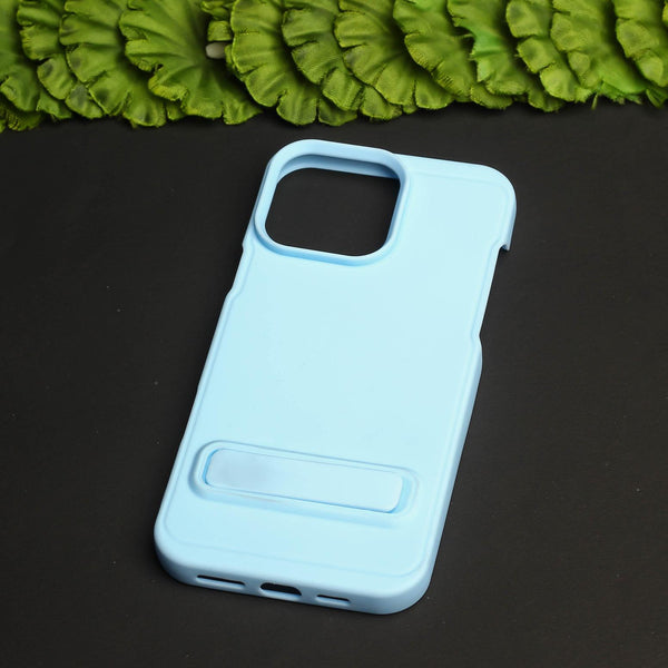 GripStand Light Blue Silicone case for Apple iphone 16 Pro