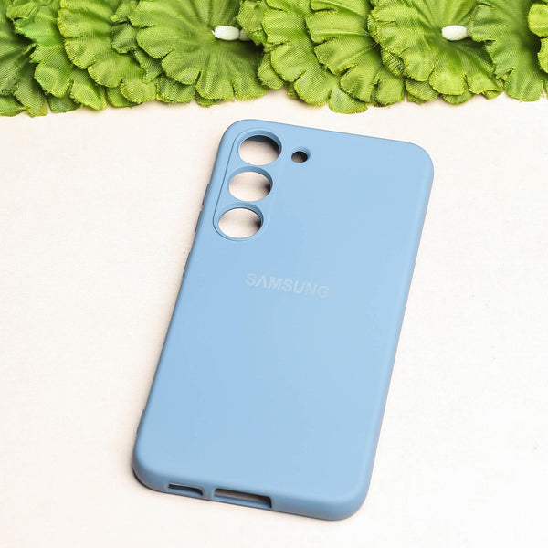 Pastel Blue Original Camera Safe Silicone case for Samsung S21 FE