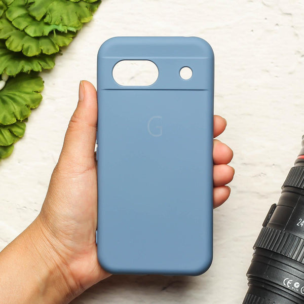 Pastel Blue Camera Original Silicone case for Google Pixel 8a