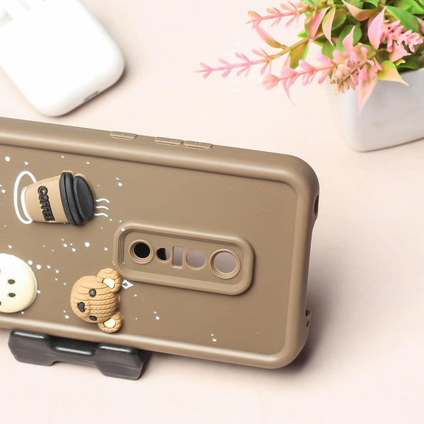 Brown COFFEE (ALWAYS HAPPY) Silicone case for Vivo V17 Pro