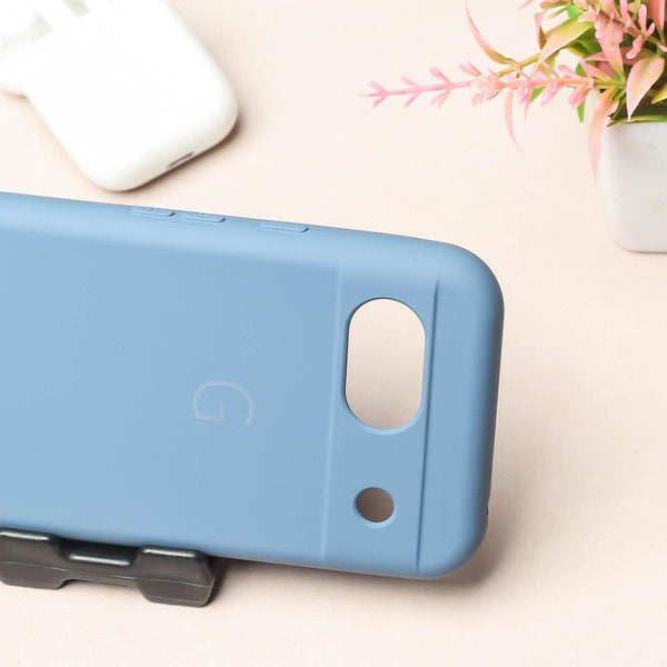 Pastel Blue Camera Original Silicone case for Google Pixel 8a