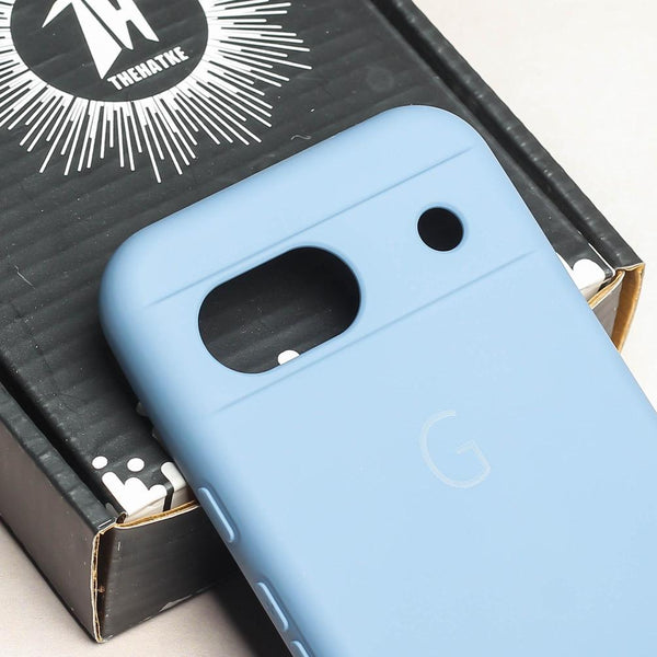 Pastel Blue Camera Original Silicone case for Google Pixel 8a