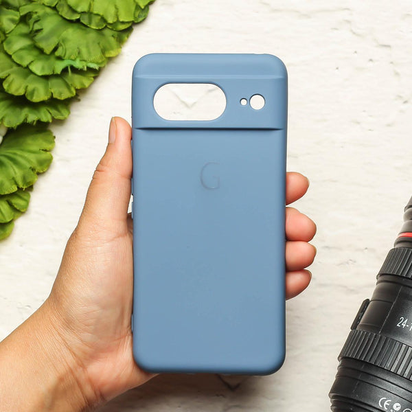 Pastel Blue Camera Original Silicone case for Google Pixel 8