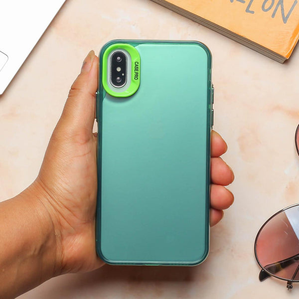 Green Rgiem Slim Slicone Non-Yellowing Protective Case for Apple Iphone X/XS