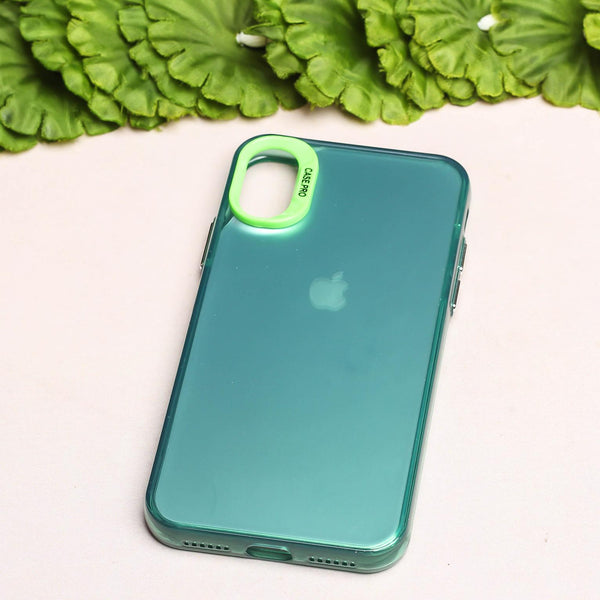 Green Rgiem Slim Slicone Non-Yellowing Protective Case for Apple Iphone X/XS