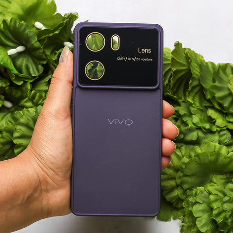 Spoov Luxury Deep Purple Silicone Case for Vivo V29E