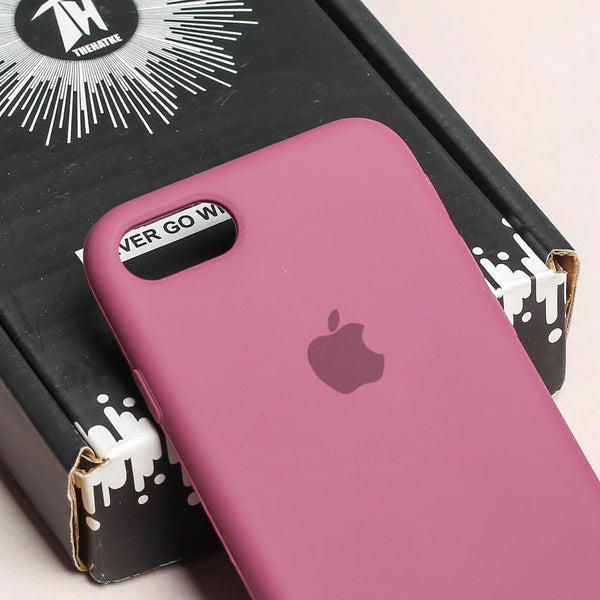 Dark Pink Original Silicone case for Apple iphone 7