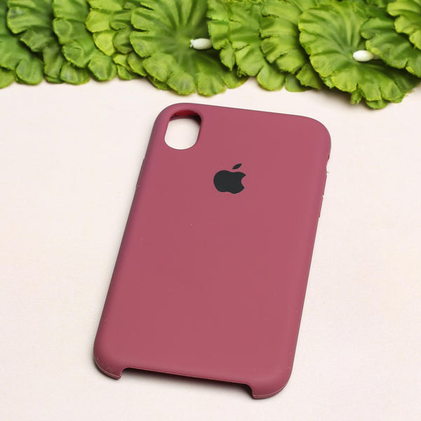 Dark Pink Original Silicone case for Apple iphone XR