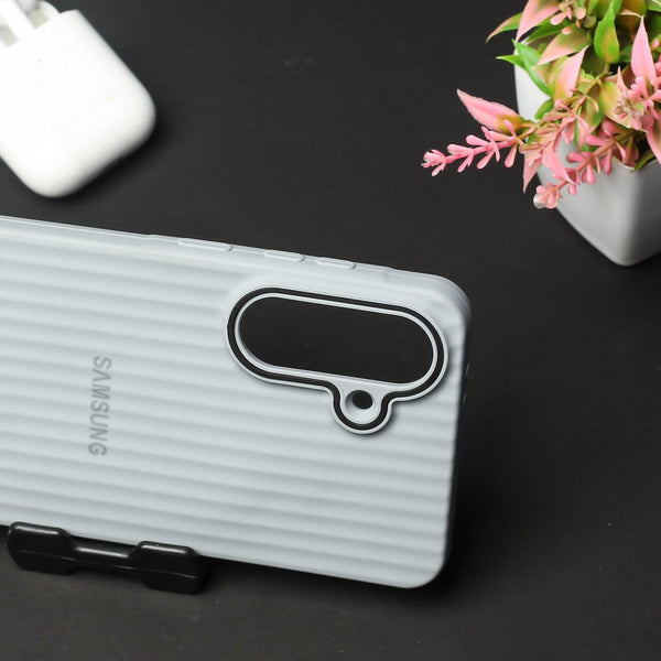 Grey SleekLine Silicone Case for Samsung A56