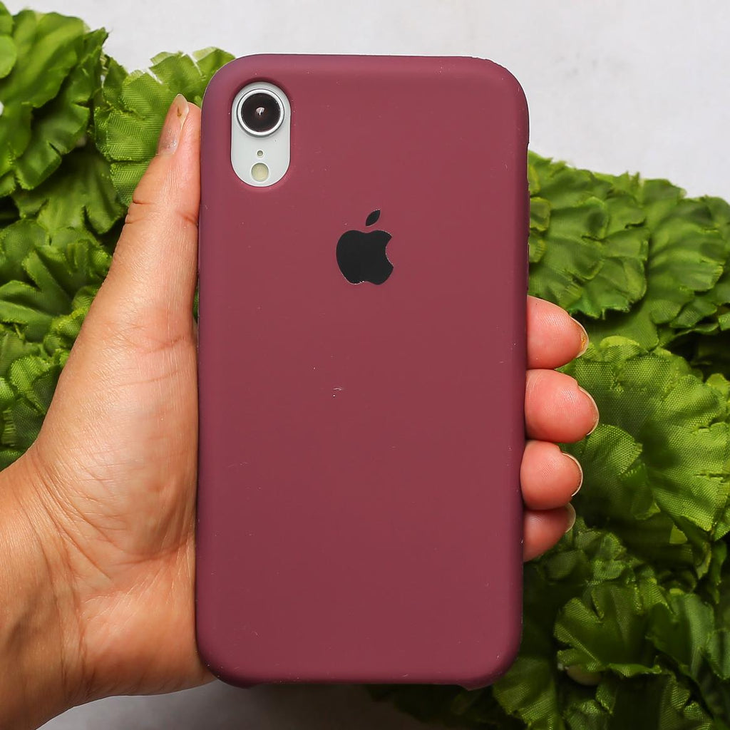 Dark Pink Original Silicone case for Apple iphone XR – The Hatke Dark Pink Original Silicone case for Apple iphone XR – The Hatke