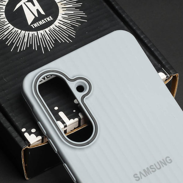 Grey SleekLine Silicone Case for Samsung A56