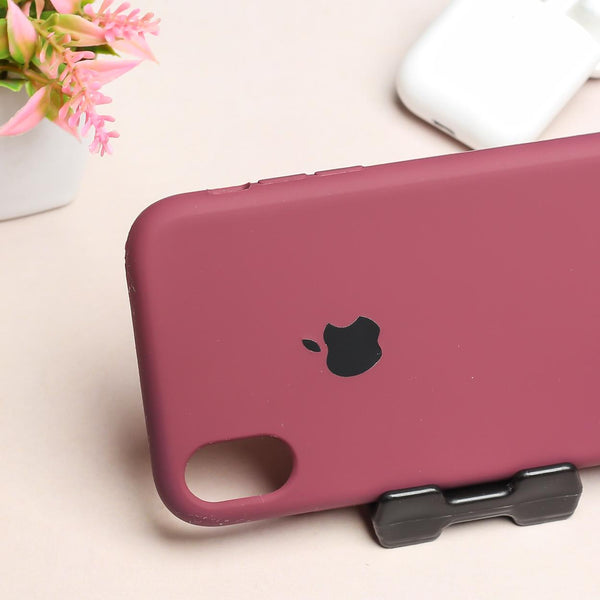 Dark Pink Original Silicone case for Apple iphone XR