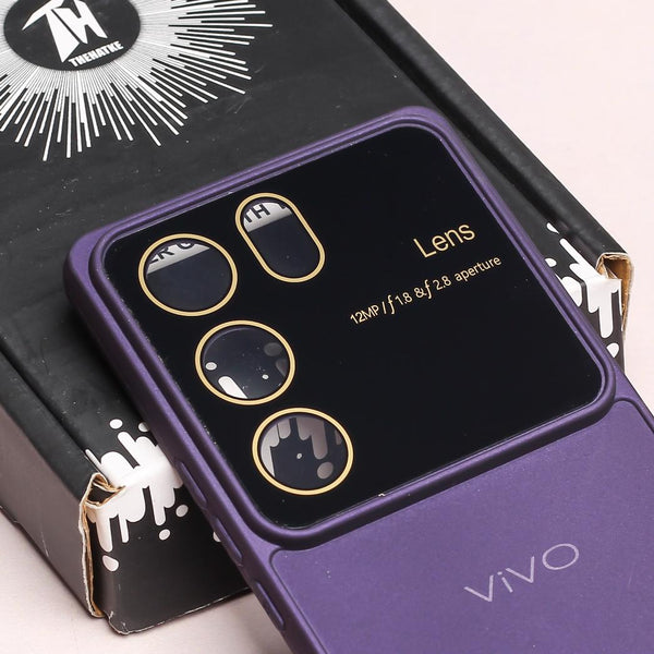 Spoov Luxury Deep Purple Silicone Case for Vivo V29 Pro