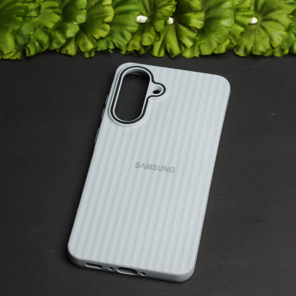 Grey SleekLine Silicone Case for Samsung A56