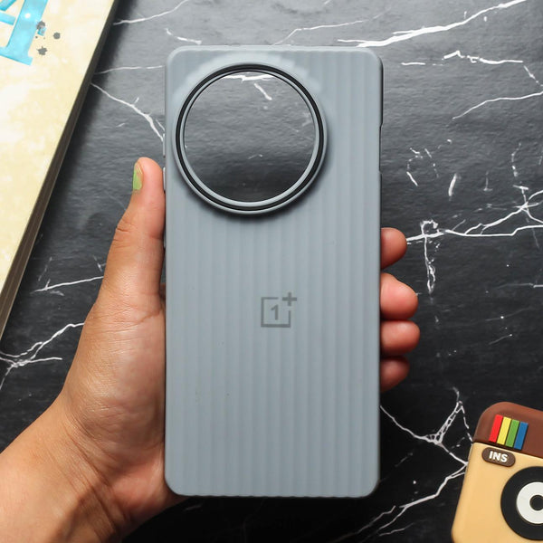 Grey SleekLine Silicone Case for Oneplus 13R