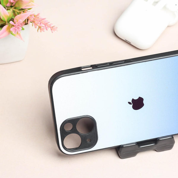 Blue Gradient metal back case for Apple Iphone 13