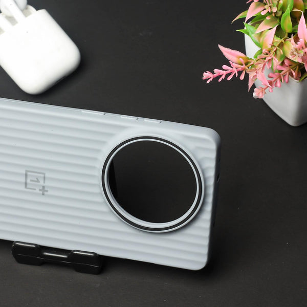 Grey SleekLine Silicone Case for Oneplus 13R