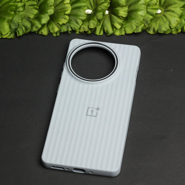 Grey SleekLine Silicone Case for Oneplus 13R