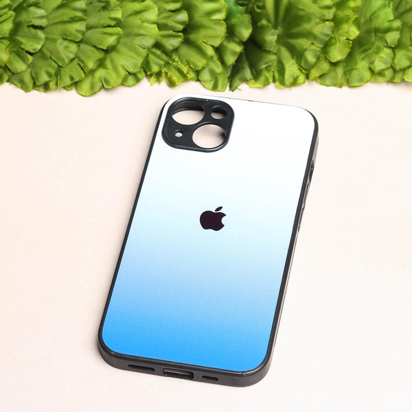 Blue Gradient metal back case for Apple Iphone 15