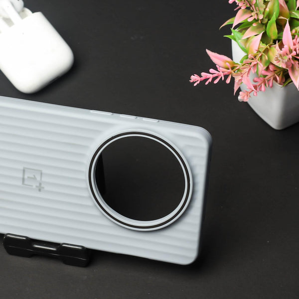 Grey SleekLine Silicone Case for Oneplus 13