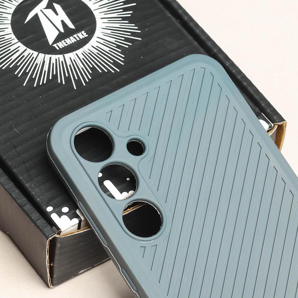 Grey Line Wave Silicone Case for Samsung S23 Fe