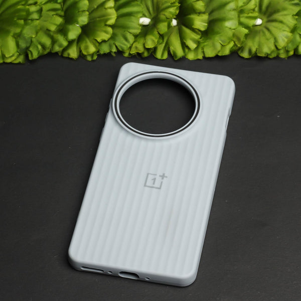 Grey SleekLine Silicone Case for Oneplus 13