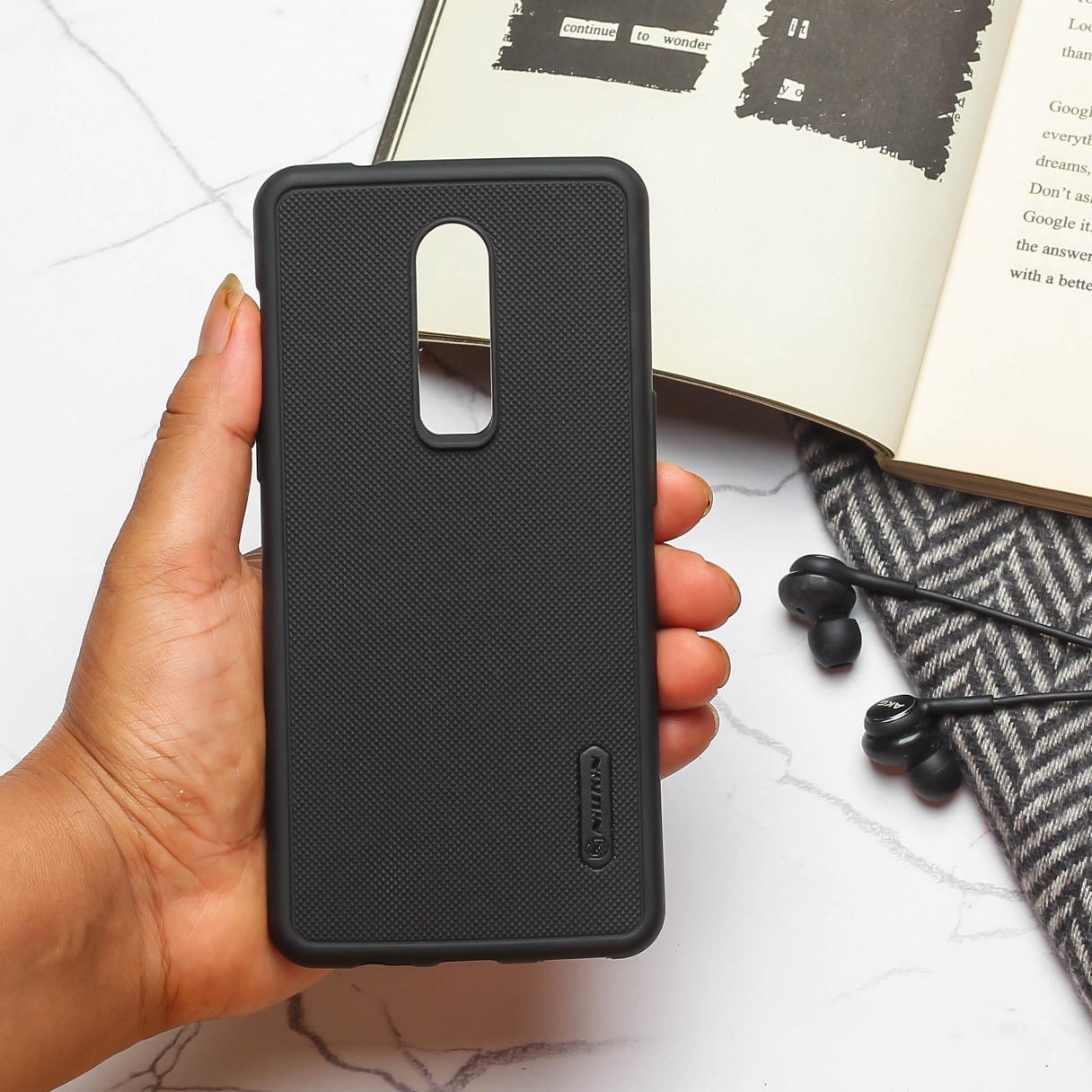 Black Niukin Silicone Case for Oneplus 6