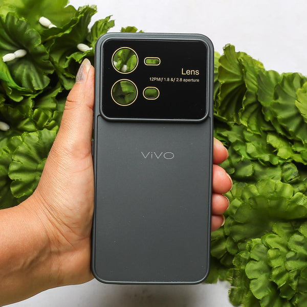 Spoov Luxury Dark Grey Silicone Case for Vivo V25