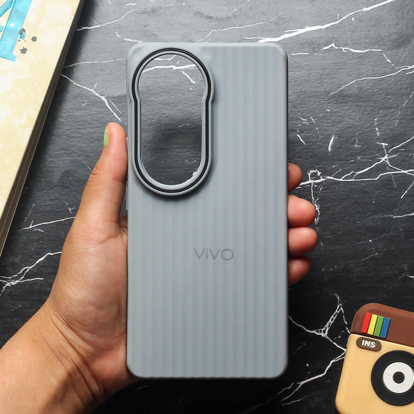 Grey SleekLine Silicone Case for Vivo V50