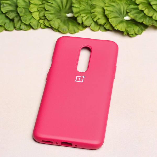 Dark Pink Original Silicone Case for Oneplus 7 Pro