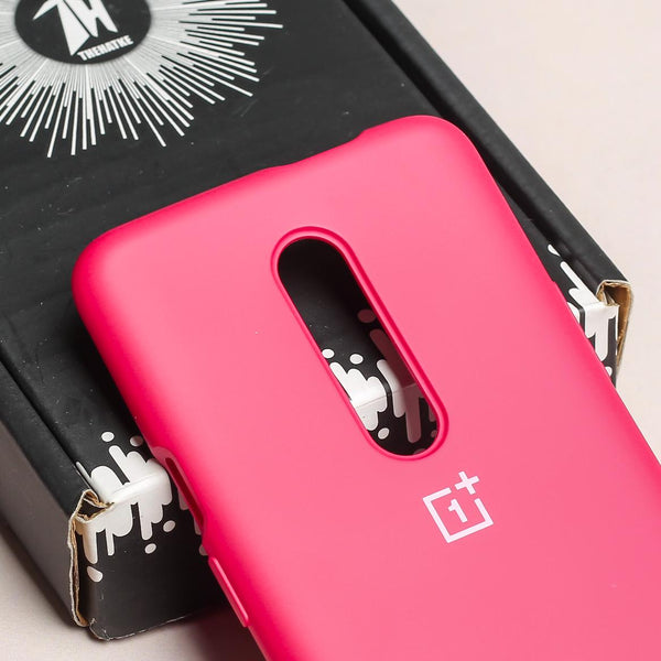 Dark Pink Original Silicone Case for Oneplus 7 Pro