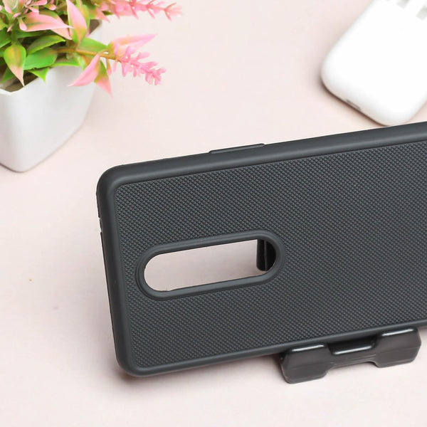 Black Niukin Silicone Case for Oneplus 8