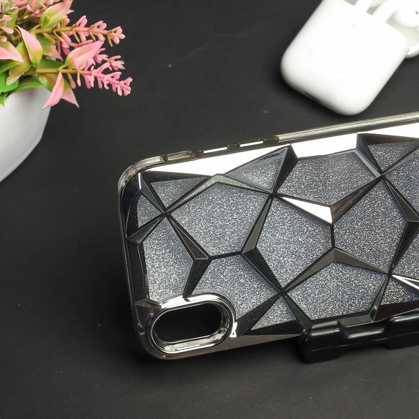 Dazzle Silver Silicone case for Apple iphone XR