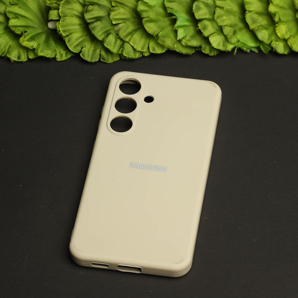Cream Original Silicone case for Samsung S23 FE