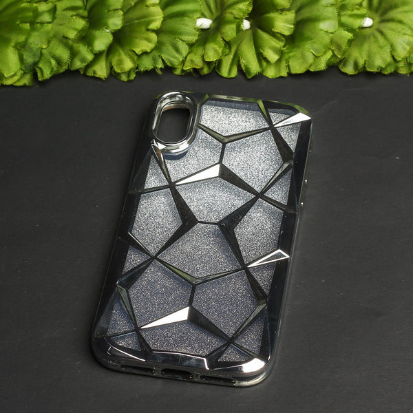 Dazzle Silver Silicone case for Apple iphone XR