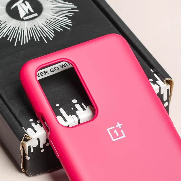 Dark Pink Original Silicone Case for Oneplus 9