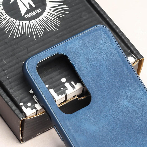 Dark Blue Classic Leather Case for Oneplus 9