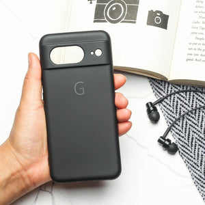 Black Camera Original Silicone case for Google Pixel 8