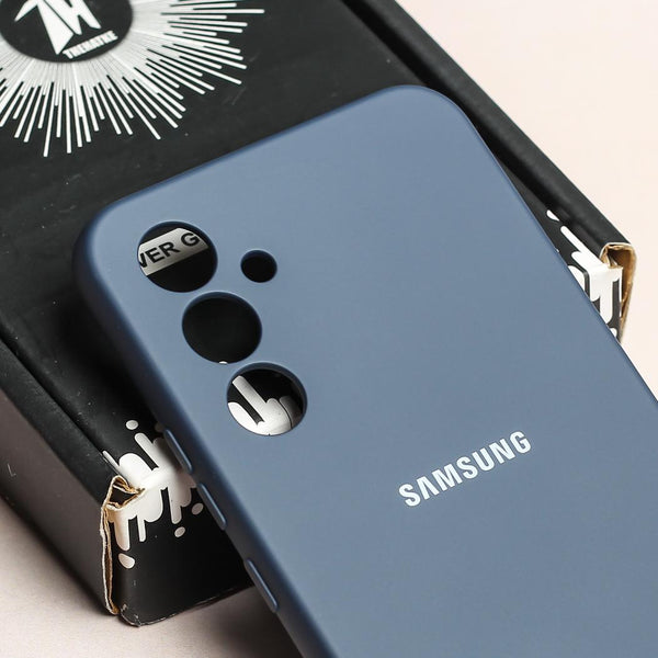 Dark Blue Original Camera Safe Silicone case for Samsung S25