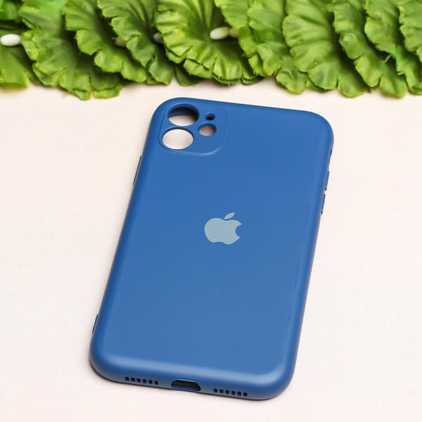 Dark Blue Camera Original Silicone case for Apple iphone 12 Mini