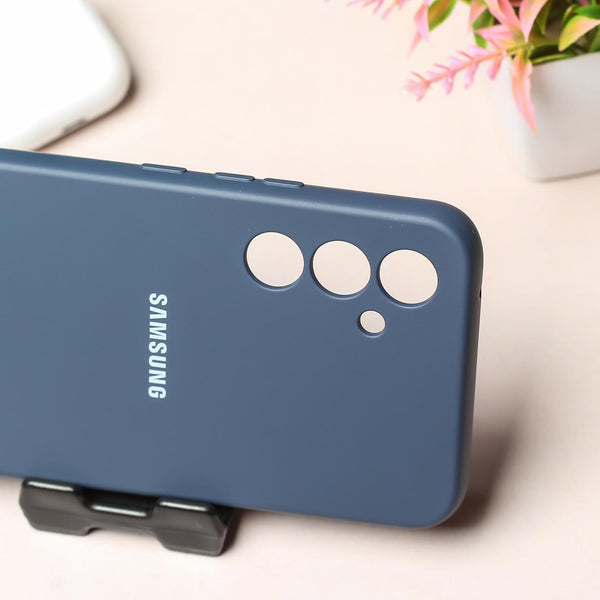 Dark Blue Original Camera Safe Silicone case for Samsung S25