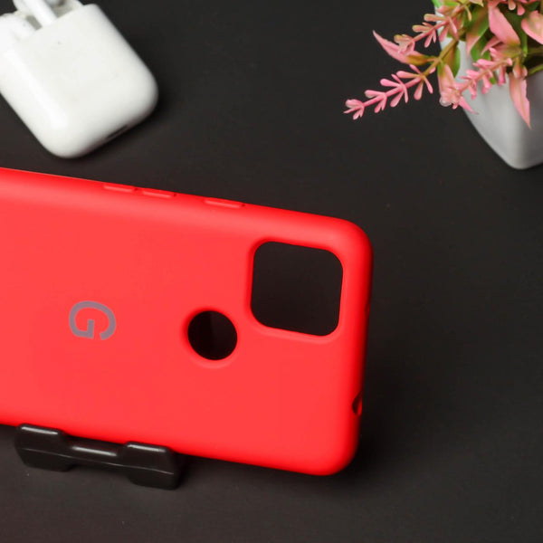 Red Original Silicone case for Google Pixel 5A