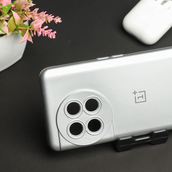Silver Metallic Finish Silicone Case for Oneplus 11R