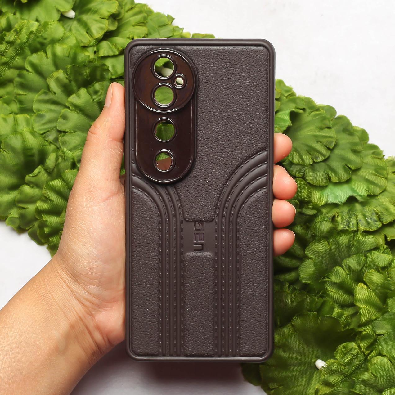 Brown UAG RidgeLine Silicone Case for Vivo V40