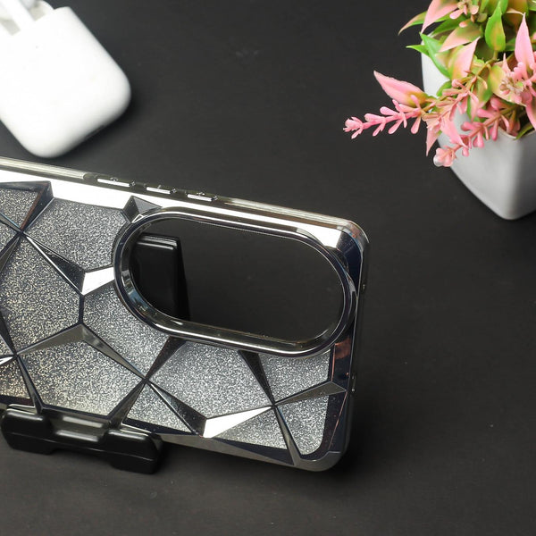 Dazzle Silver Silicone case for Vivo V50
