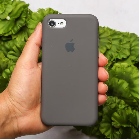 Grey Original Silicone case for Apple Iphone 8