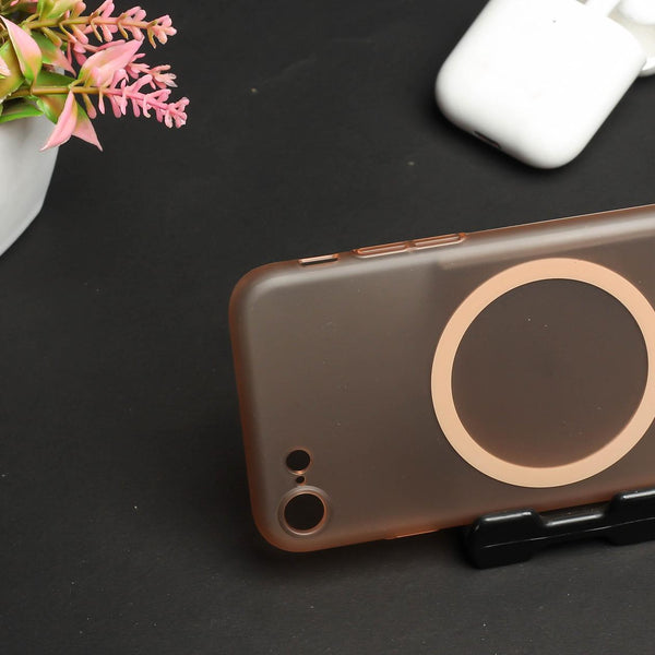 Natural Titanium Paper Matte Magsafe Case for Apple Iphone 7