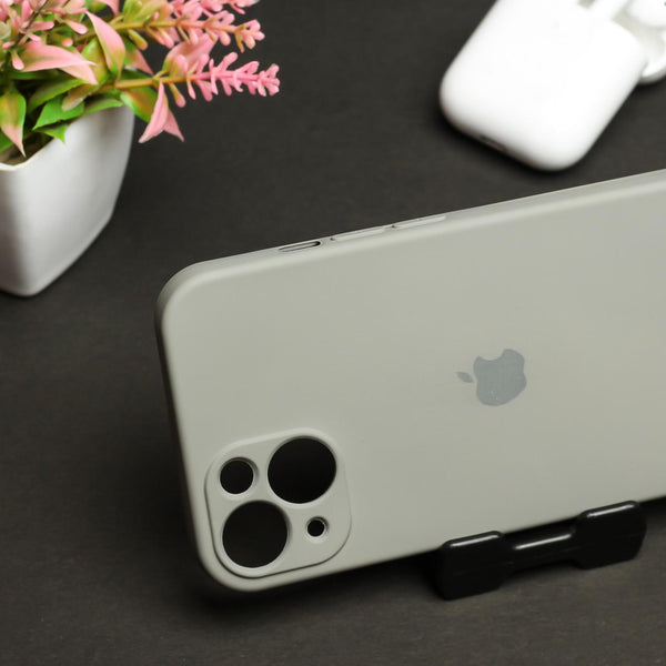 Light Brown Original Camera Safe Silicone case for Apple iphone 13