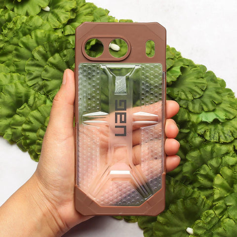 Brown UAG Transparent Case for Oneplus Nord 4