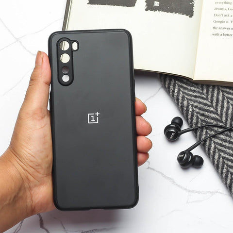 Black Matte Fiber Silicone case for Oneplus Nord